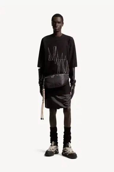 Moncler + Rick Owens Jumbo Cotton T-shirt | Thumbnail 3 Moncler + Rick Owens Jumbo Cotton T-shirt | Thumbnail 3