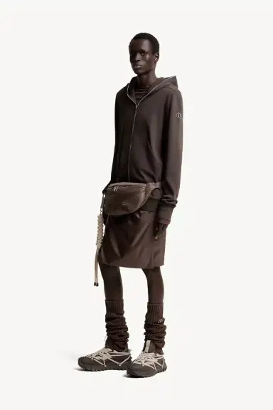 Moncler + Rick Owens Cotton Ziplock Hoodie | Thumbnail 4 Moncler + Rick Owens Cotton Ziplock Hoodie | Thumbnail 4
