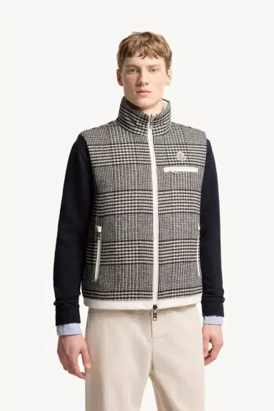 Moncler Gienah Reversible Wool Blend Down Vest | Thumbnail 5