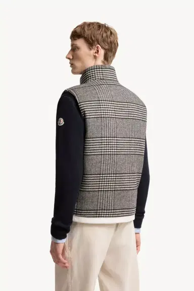 Moncler Gienah Reversible Wool Blend Down Vest | Thumbnail 6