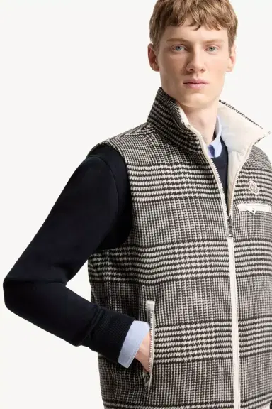 Moncler Gienah Reversible Wool Blend Down Vest | Thumbnail 8