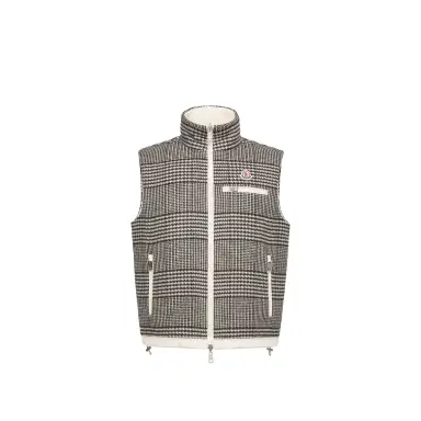 Moncler Gienah Reversible Wool Blend Down Vest | Thumbnail 1