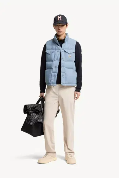 Moncler Ervional Denim Down Vest | Thumbnail 3 Moncler Ervional Denim Down Vest | Thumbnail 3