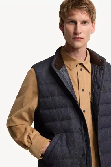 Moncler Liorane Denim Down Vest | Thumbnail 7 Moncler Liorane Denim Down Vest | Thumbnail 7
