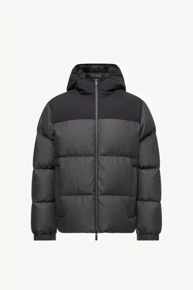 Moncler Oulojoki Hooded Mid-length Down Jacket | Thumbnail 2 Moncler Oulojoki Hooded Mid-length Down Jacket | Thumbnail 2