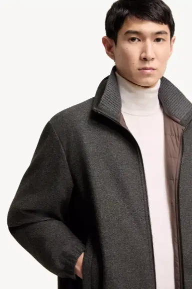 Moncler Limberl Flannel Short Down Jacket | Thumbnail 7