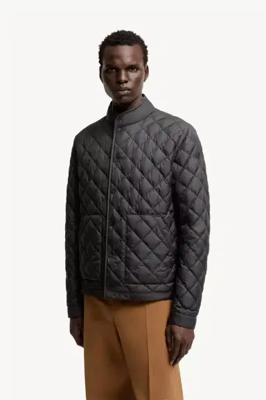 Moncler Oise Diamond Quilted Short Down Jacket | Thumbnail 5 Moncler Oise Diamond Quilted Short Down Jacket | Thumbnail 5