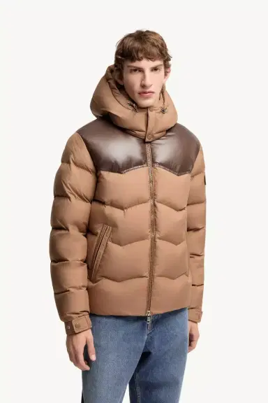 Moncler Ravelis Hooded Zig-zag Quilted Short Down Jacket | Thumbnail 5 Moncler Ravelis Hooded Zig-zag Quilted Short Down Jacket | Thumbnail 5