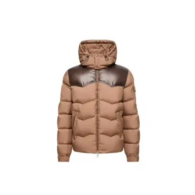 Moncler Ravelis Hooded Zig-zag Quilted Short Down Jacket | Thumbnail 1 Moncler Ravelis Hooded Zig-zag Quilted Short Down Jacket | Thumbnail 1