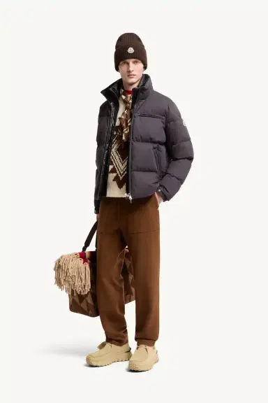 Moncler Isenviel Cotton Poplin Short Down Jacket | Thumbnail 3 Moncler Isenviel Cotton Poplin Short Down Jacket | Thumbnail 3