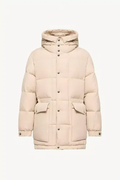 Moncler Sylmara Hooded Long Down Jacket | Thumbnail 2