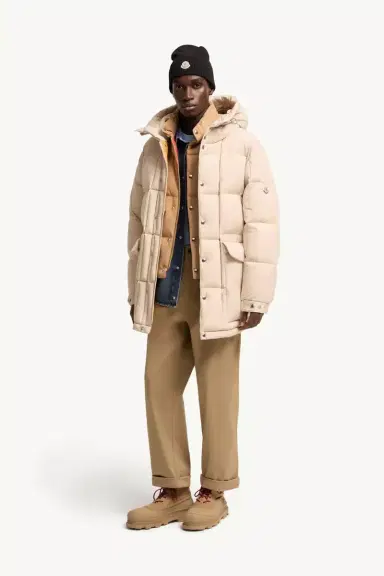 Moncler Sylmara Hooded Long Down Jacket | Thumbnail 3