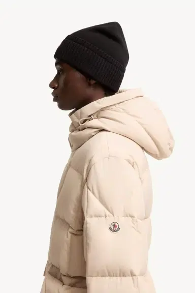 Moncler Sylmara Hooded Long Down Jacket | Thumbnail 4
