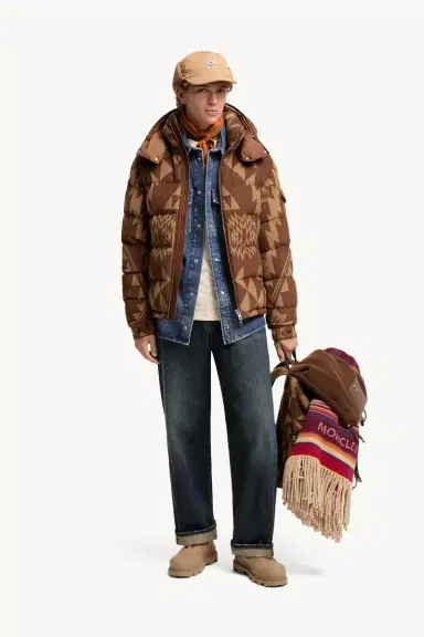 Moncler Boislune Hooded Corduroy Short Down Jacket | Thumbnail 3 Moncler Boislune Hooded Corduroy Short Down Jacket | Thumbnail 3