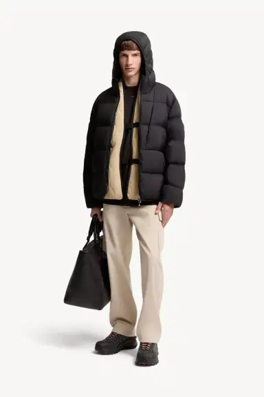 Moncler Poitevin Hooded Short Down Jacket | Thumbnail 3