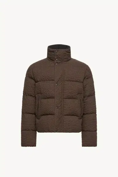 Moncler Oronte Cotton Flannel Short Down Jacket | Thumbnail 2 Moncler Oronte Cotton Flannel Short Down Jacket | Thumbnail 2