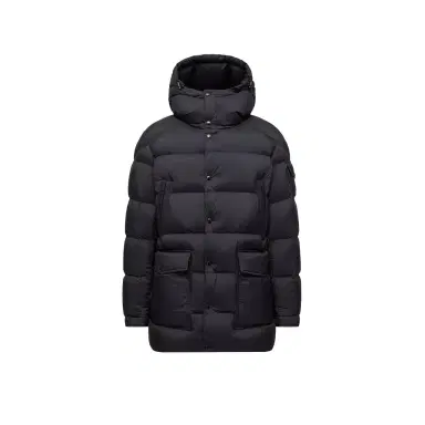Moncler Bretagne Hooded Mid-length Down Jacket | Thumbnail 1 Moncler Bretagne Hooded Mid-length Down Jacket | Thumbnail 1