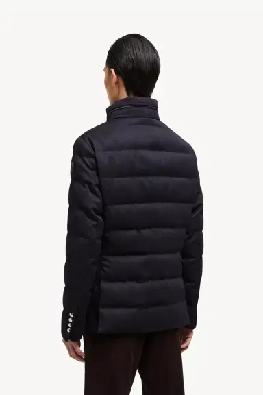 Moncler Bess Hooded Wool Short Down Jacket | Thumbnail 6 Moncler Bess Hooded Wool Short Down Jacket | Thumbnail 6