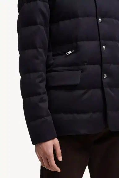 Moncler Bess Hooded Wool Short Down Jacket | Thumbnail 7 Moncler Bess Hooded Wool Short Down Jacket | Thumbnail 7
