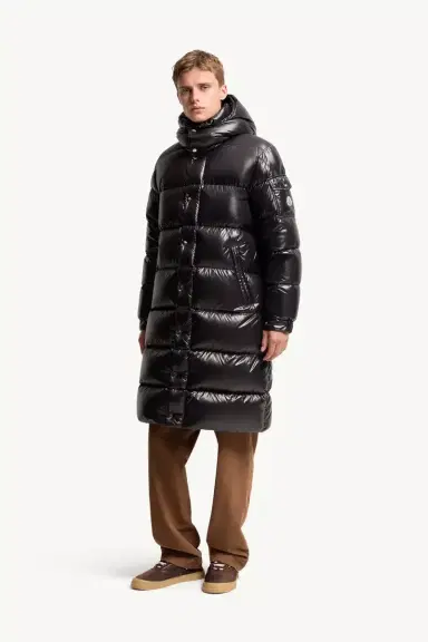 Moncler Hanoverian Hooded Square-quilted Long Down Jacket | Thumbnail 5 Moncler Hanoverian Hooded Square-quilted Long Down Jacket | Thumbnail 5