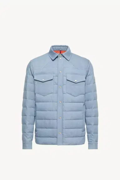Moncler Tiriol Denim Down Shirt Jacket | Thumbnail 2