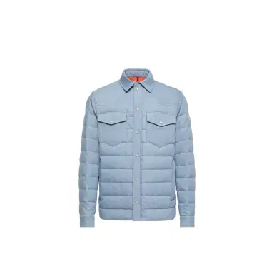 Moncler Tiriol Denim Down Shirt Jacket | Thumbnail 1