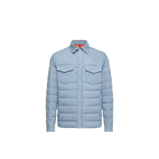 Moncler Tiriol Denim Down Shirt Jacket