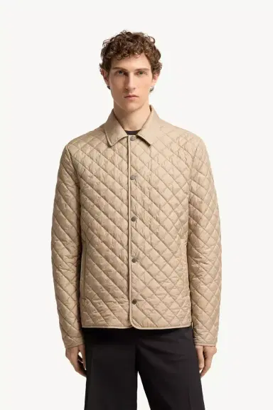 Moncler Avrelie Diamond Quilted Padded Shirt Jacket | Thumbnail 5