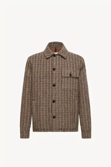 Moncler Norfol Wool Blend Down Shirt Jacket | Thumbnail 2
