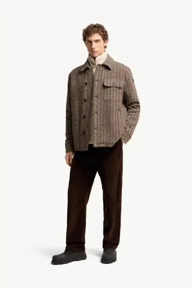 Moncler Norfol Wool Blend Down Shirt Jacket | Thumbnail 3