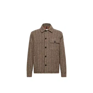 Moncler Norfol Wool Blend Down Shirt Jacket | Thumbnail 1