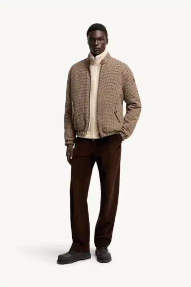 Moncler Leather Logo Corduroy Pants | Thumbnail 3