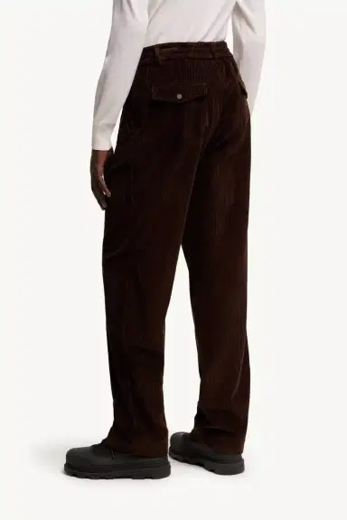 Moncler Leather Logo Corduroy Pants | Thumbnail 6