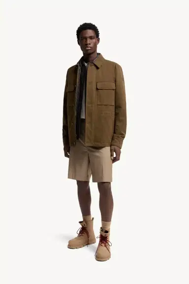 Moncler Wool Blend Gabardine Bermuda Shorts | Thumbnail 2