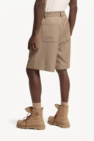 Moncler Wool Blend Gabardine Bermuda Shorts | Thumbnail 5