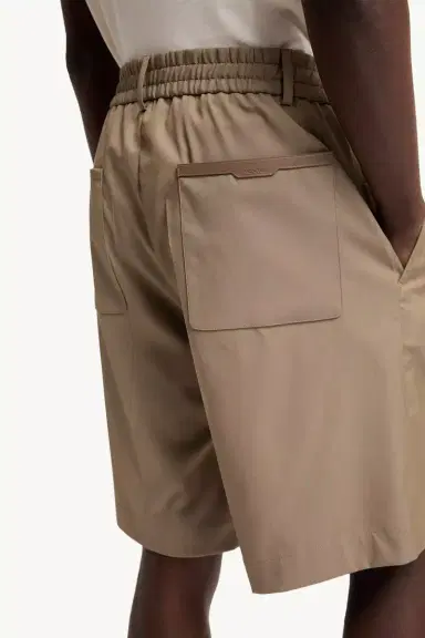 Moncler Wool Blend Gabardine Bermuda Shorts | Thumbnail 6