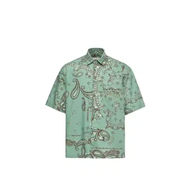 Moncler Paisley Cotton Short Sleeve Shirt | Thumbnail 1