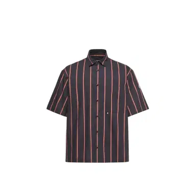 Moncler Striped Cotton Short Sleeve Shirt | Thumbnail 1