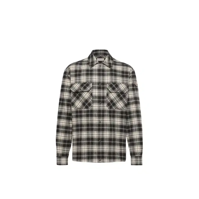 Check Cotton Flannel Zip-up Shirt