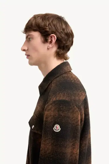 Moncler Check Jersey Zip-up Shirt Jacket | Thumbnail 4