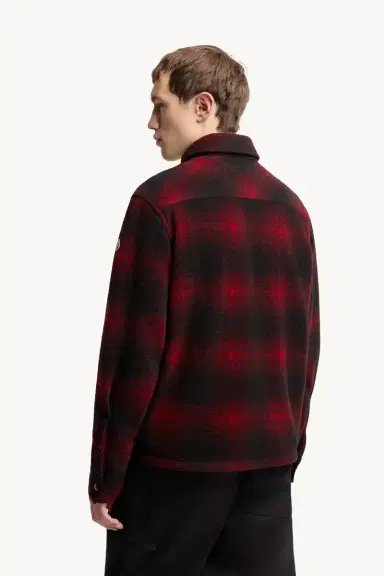 Moncler Check Jersey Zip-up Shirt Jacket | Thumbnail 6