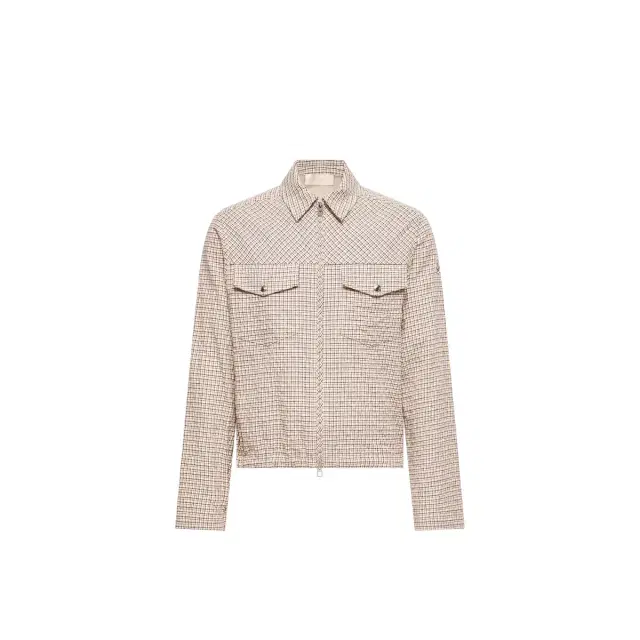 Moncler Micro Madras Flannel Shirt Jacket