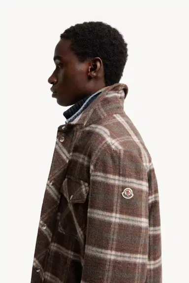 Moncler Check Wool Shirt Jacket | Thumbnail 4