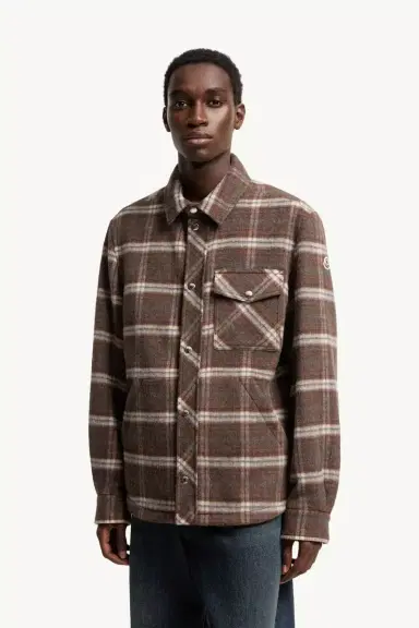 Moncler Check Wool Shirt Jacket | Thumbnail 5
