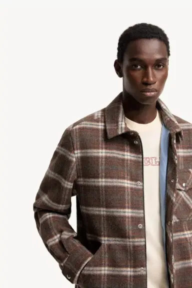 Moncler Check Wool Shirt Jacket | Thumbnail 7