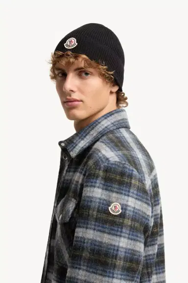 Moncler Check Wool Shirt Jacket | Thumbnail 4 Moncler Check Wool Shirt Jacket | Thumbnail 4