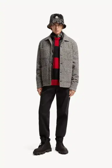 Moncler Melange Wool Blend Shirt Jacket | Thumbnail 3