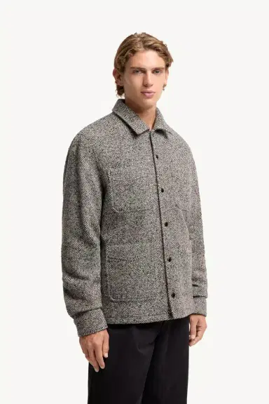 Moncler Melange Wool Blend Shirt Jacket | Thumbnail 5