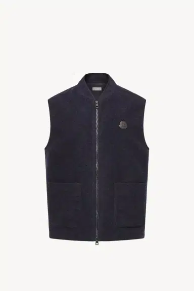 Moncler Wool Zip-up Vest | Thumbnail 2 Moncler Wool Zip-up Vest | Thumbnail 2