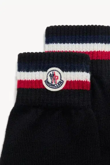 Moncler Tricolor Wool Gloves | Thumbnail 5 Moncler Tricolor Wool Gloves | Thumbnail 5